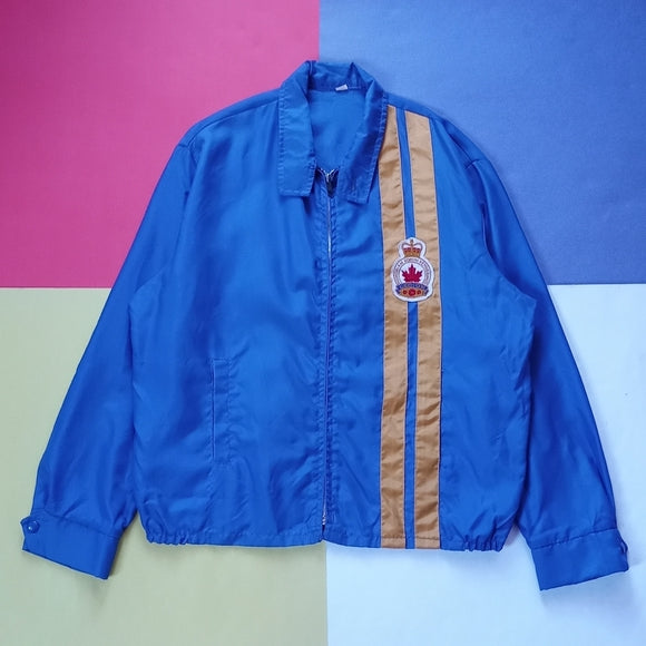 Vintage Exclusive Canadian Legion Striped Sports Jacket