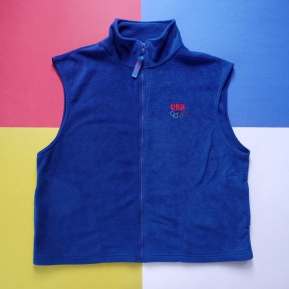 Team USA Olympic Zip-Up Fleece Vest