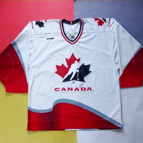 Vintage 1996 Team Canada World Cup Bauer ProWear Hockey Jersey BLANK