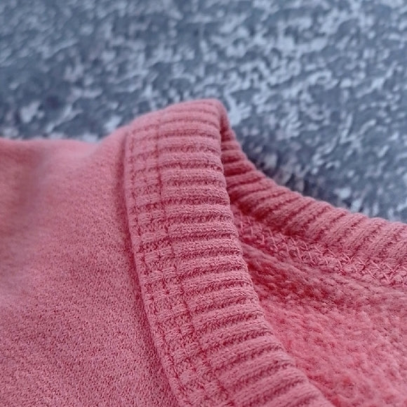 VINTAGE 90s Non-fiction Tiger Brand Peach Pink Crewneck Sweatshirt