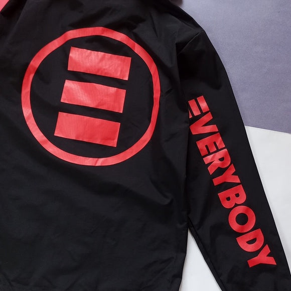 Logic Everybody Button-Up Jacket With Hood Big Logo