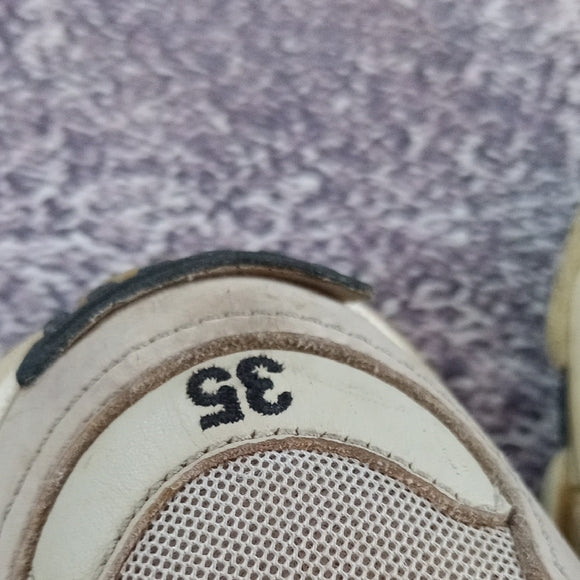 Balenciaga Beige and Black Sneakers TRIPLE S