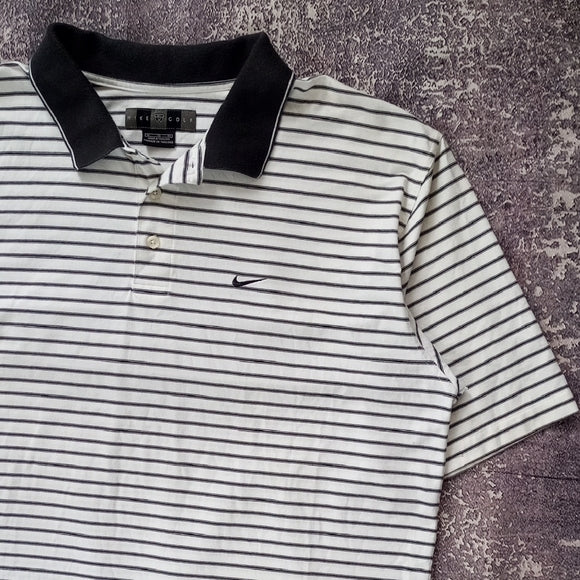 Vintage Y2K Nike Golf Striped Polo shirt UNISEX XL