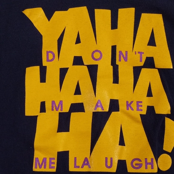 Vintage 90s YAMAHA SKIDOO YAHA HAHA HA! DO MAKE ME LAUGH SINGLE STITCH T-SHIRT