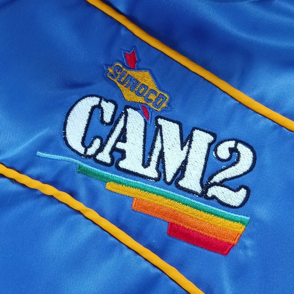 Vintage 90s SUNOCO GOLD CAM2 Embroidered Zip Up Jacket UNISEX