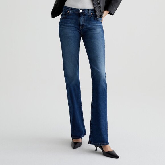 AG ANGEL EXTENDED Low Rise Boot Flare Denim Jeans