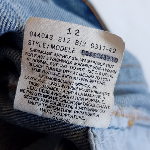 Vintage Levi's 550 Denim Blue Jeans High Waist Made In Canada