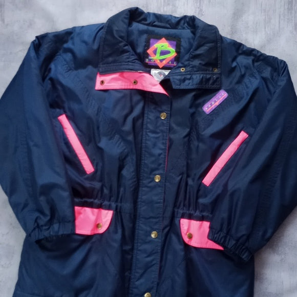 Vintage 90s Blue/Pink Essential Ski Jacket Entrant Fabric