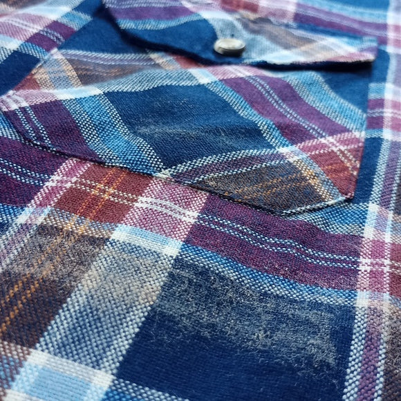 Vintage 1970s Sears Lumberjack Plaid Button-Up Jacket unisex