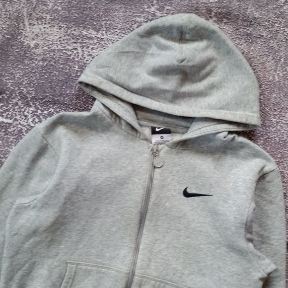 NIKE Essential Zip-Up Grey Hoodie