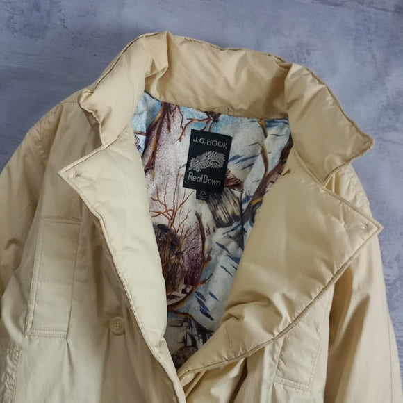 Vintage Wildlife Snows-cape Pattern J.G.Hook Real Down Puffer Jacket UNISEX