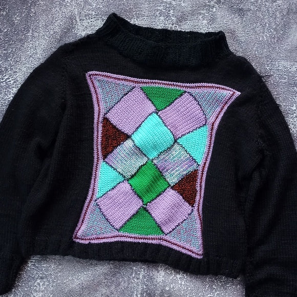 Vintage 90s Unique Big Comfy Mom Sweater