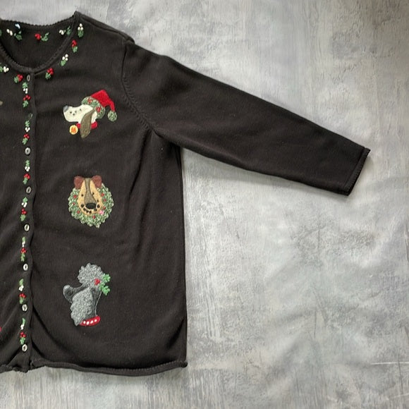 Vintage Ugly Dog Christmas Sweater