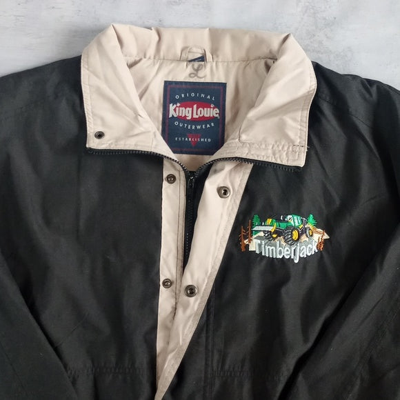 Vintage 90s TIMBERJACK KING LOUIE JACKET Embroidered UNISEX