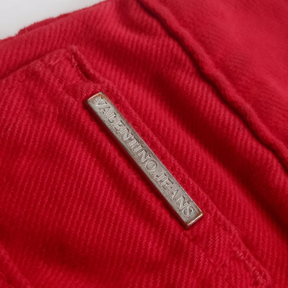 VALENTINO Red Denim Jeans Unisex