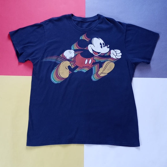 DISNEY Running Mickey Mouse Graphic T-Shirt UNISEX