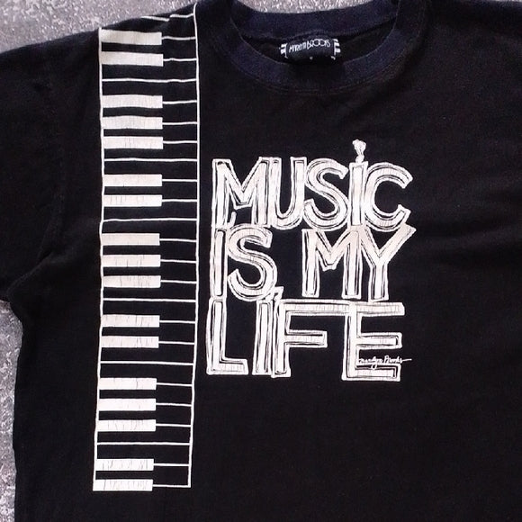 VINTAGE 90s MUSIC IS LIFE MARILYN BROOKS T-shirt UNISEX