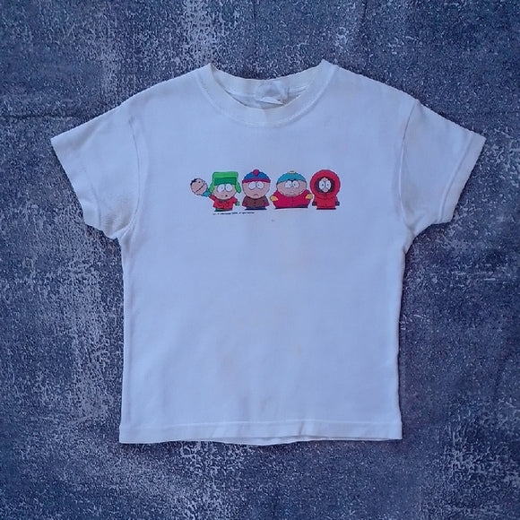Kids Cartoon Character White T-Shirt