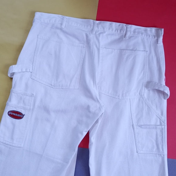 Vintage Dynamic White Hammer Loop Denim Jean UNISEX