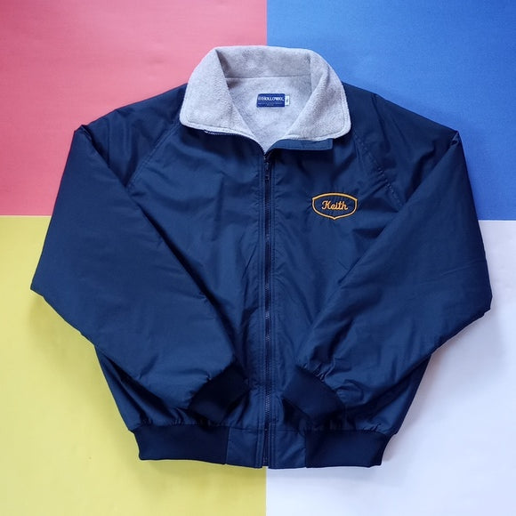 Vintage 90s Mystic Carvers Club Sailing Ship Keith Zip-Up Jacket Embroidered