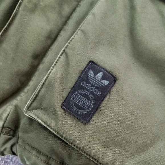 ADIDAS HEAVY DUTY CARGO POCKETS JACKET WINTER GREEN MEDIUM