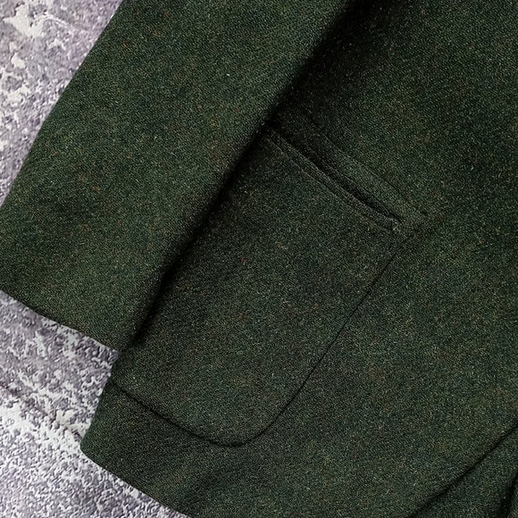 Vintage SAUVE FRERES CONTOUR CUT SAVILE ROW Men's Green Blazer