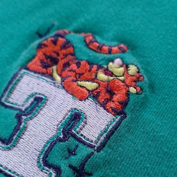 VINTAGE Disney Plus Winnie the Pooh Tigger Embroidered Polo T-Shirt