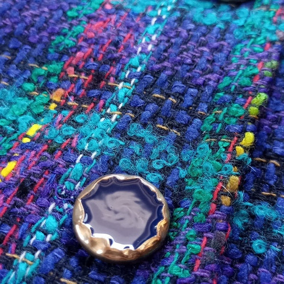 Vintage 90s Wool Funky Work Blazer