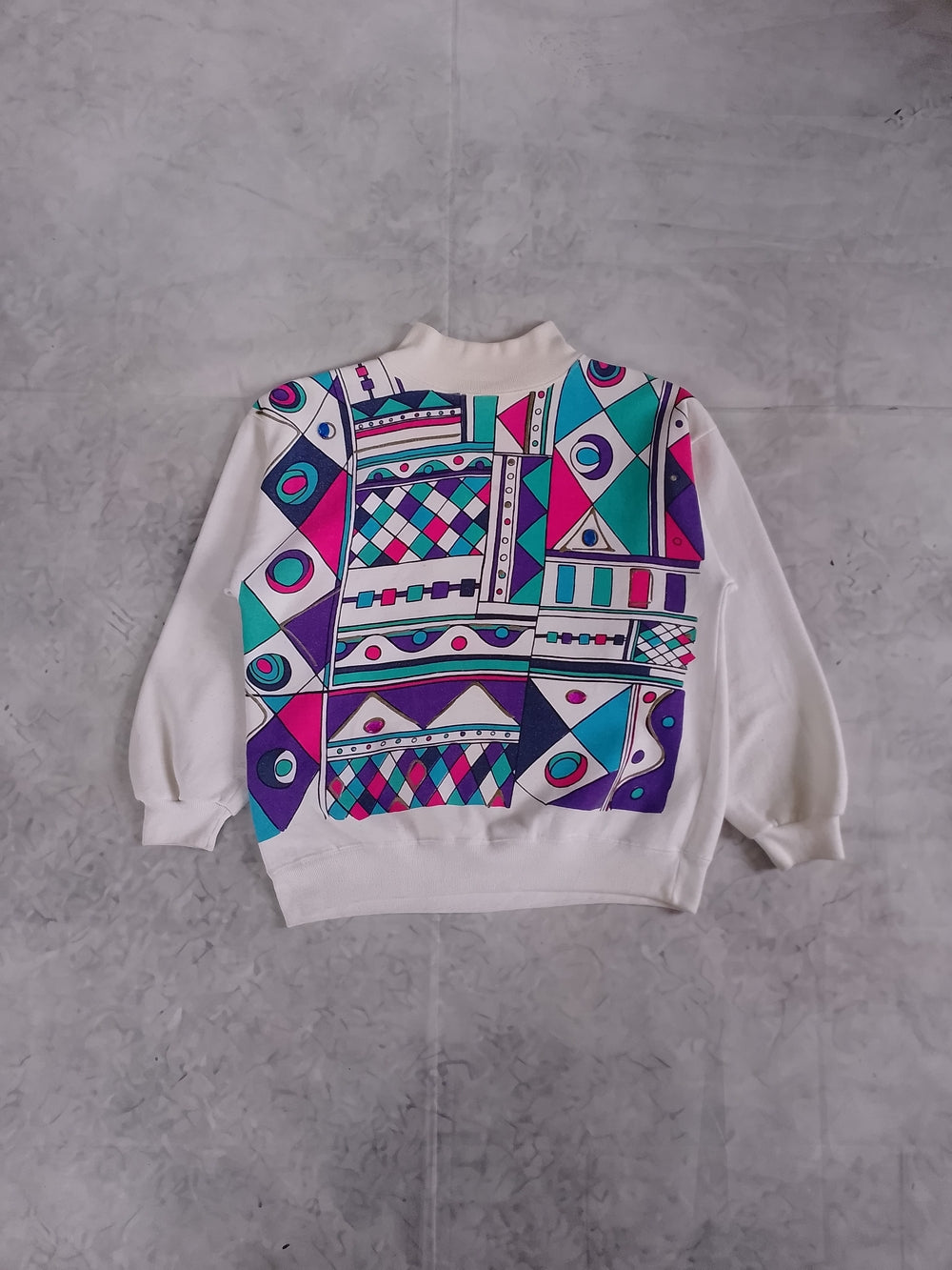 Vintage 90s Funky Geometric Abstract NORTHERN SPIRIT Crewneck
