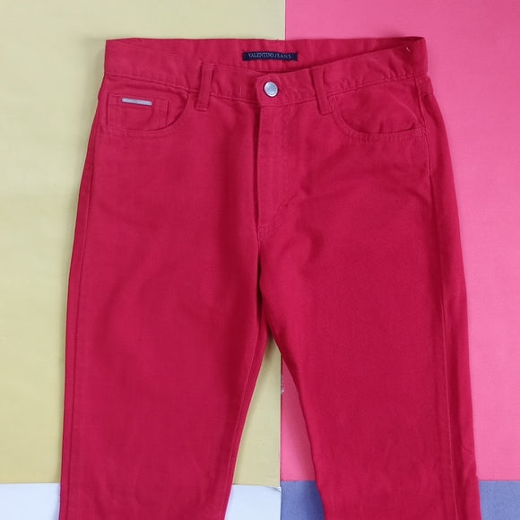 VALENTINO Red Denim Jeans Unisex