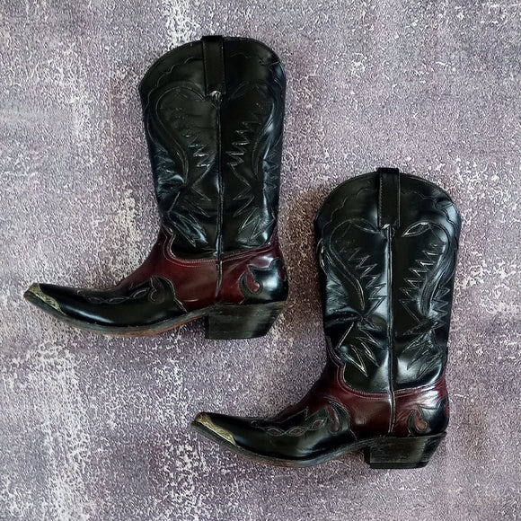 Vintage Tom Houston Cowboy Boots Vintage Mexico 102004 1341 9 E UNISEX