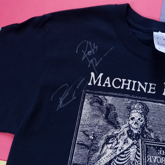 Autographed/SIGNED Machine Head The Blackening Summer 2008 Tour T-Shirt