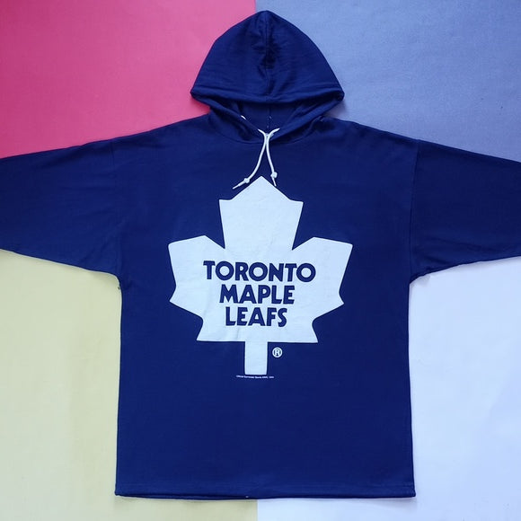 Vintage 1994 Toronto Maple Leafs NHL Hoodie Sweat Shirt Single Stitch