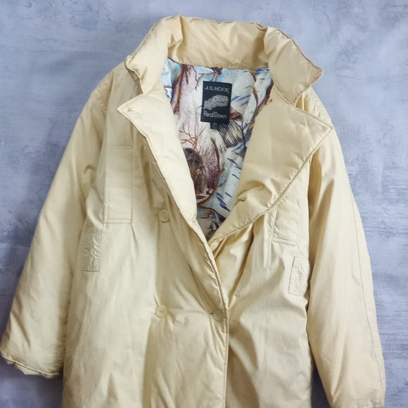 Vintage Wildlife Snows-cape Pattern J.G.Hook Real Down Puffer Jacket UNISEX