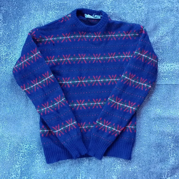 Vintage 90s Hunt Club Shetland Wool Crewneck Sweater