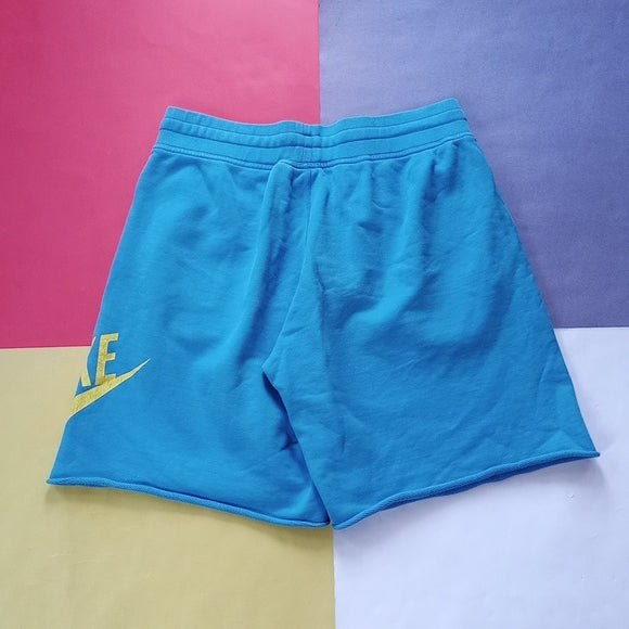 Nike Sportswear Blue/Yellow Sweat Shorts