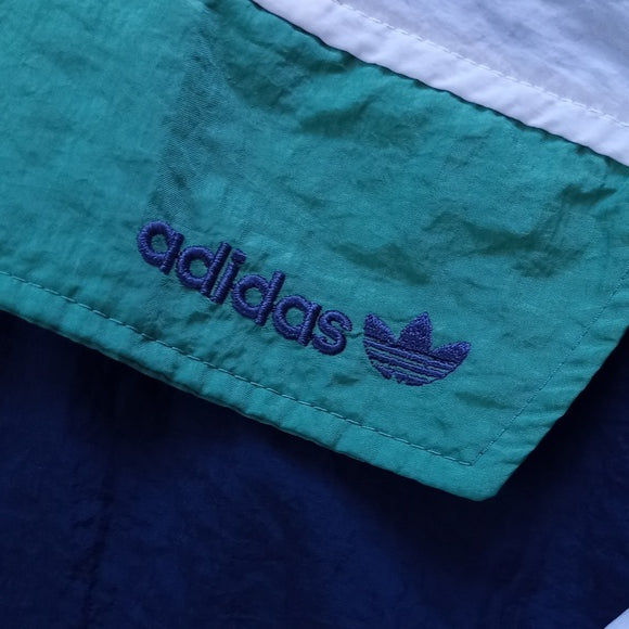 Vintage 1980s ADIDAS Pullover Windbreaker Jacket