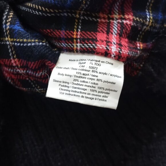 Vintage 1990s Schott Knit Wool Sweater Zip Up