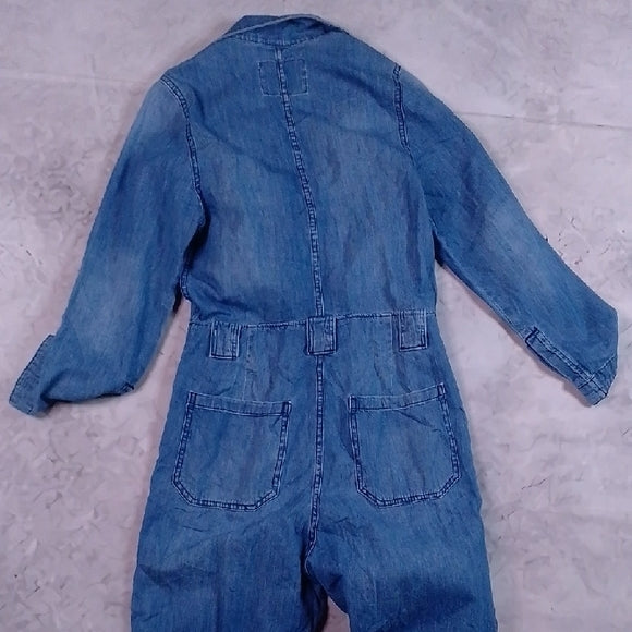 &Demin Blue Denim Jumpsuit Workwear