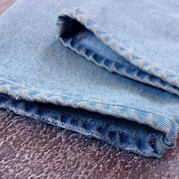 Vintage 90s Reworked Double Knee Utilitarian Workwear Baggy Denim Jeans UNISEX