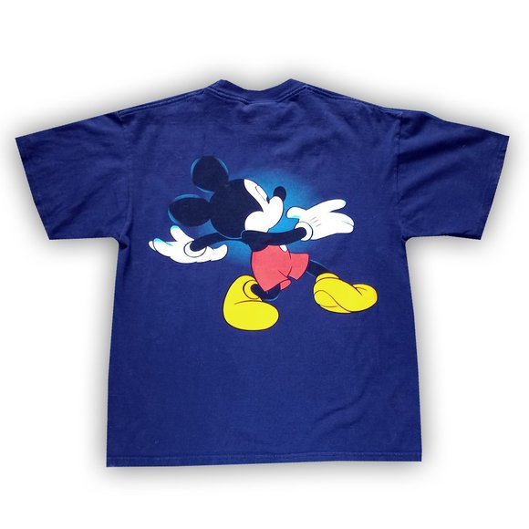 Vintage 80 90's Walt Disney MICKEY Mouse All Over Print Orlando Florida T-Shirt