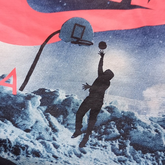Nike Man Playing Basketball In the Snow Longsleeve Shirt