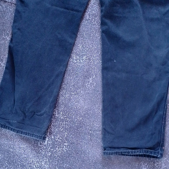 DICKIE BIG BAGGY LIGHT DISTRESSED DENIM JEANS FADED BLACK