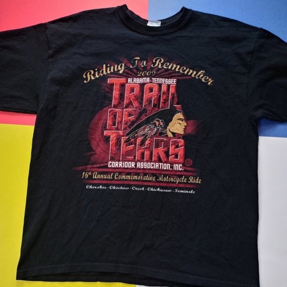 2009 Riding to Remember Trail of Tears Graphic T-Shirt
