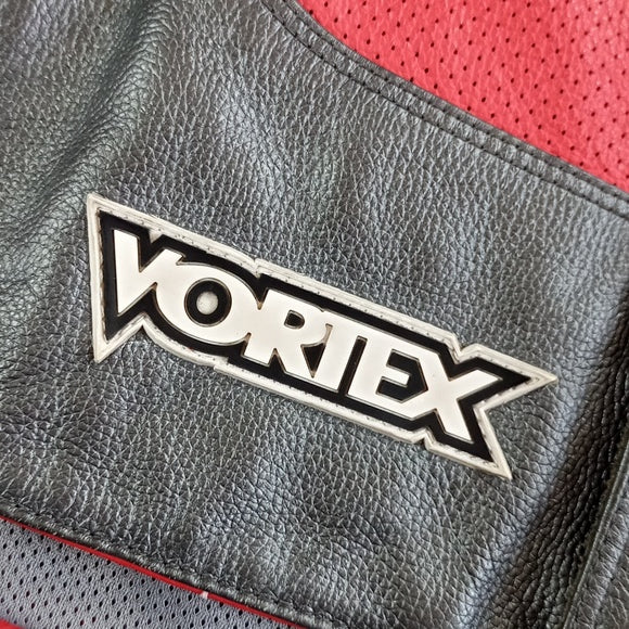 ICON Hero Merc Leather Motorcycle Jacket - XL- Sleeve Logos VERY RARE Red