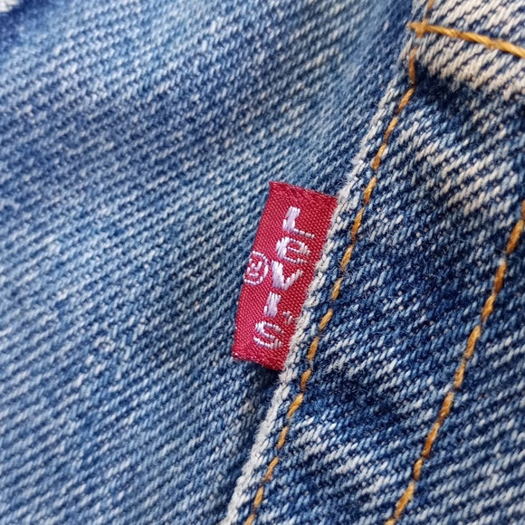 Vintage Levi's 550 Denim Blue Jeans High Waist Made In Canada