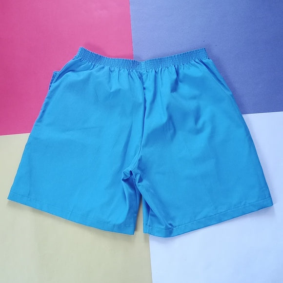Vintage 80s ACE OF HEARTS By Par Cedar Blue Essential Shorts