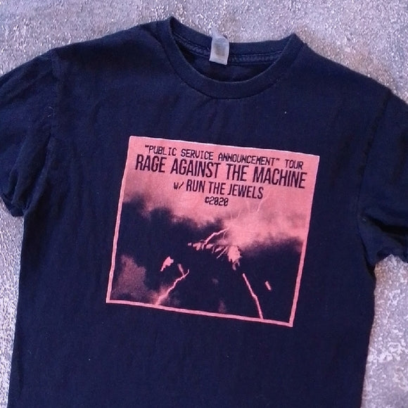 2020 Rage Against The Machine And Run The Jewels Public Service Announcement Tee