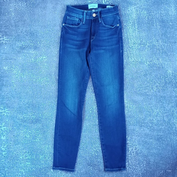 FRAME Le Skinny de Jeanne Crop Denim Jeans STYLE# LSJC214 LAKEWOOD