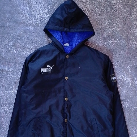 VINTAGE Puma Navy Hooded Jacket